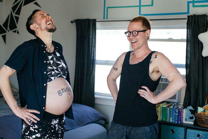 Transgender man Trystan Reese gives birth to baby boy name Leo with partner Biff Chaplow